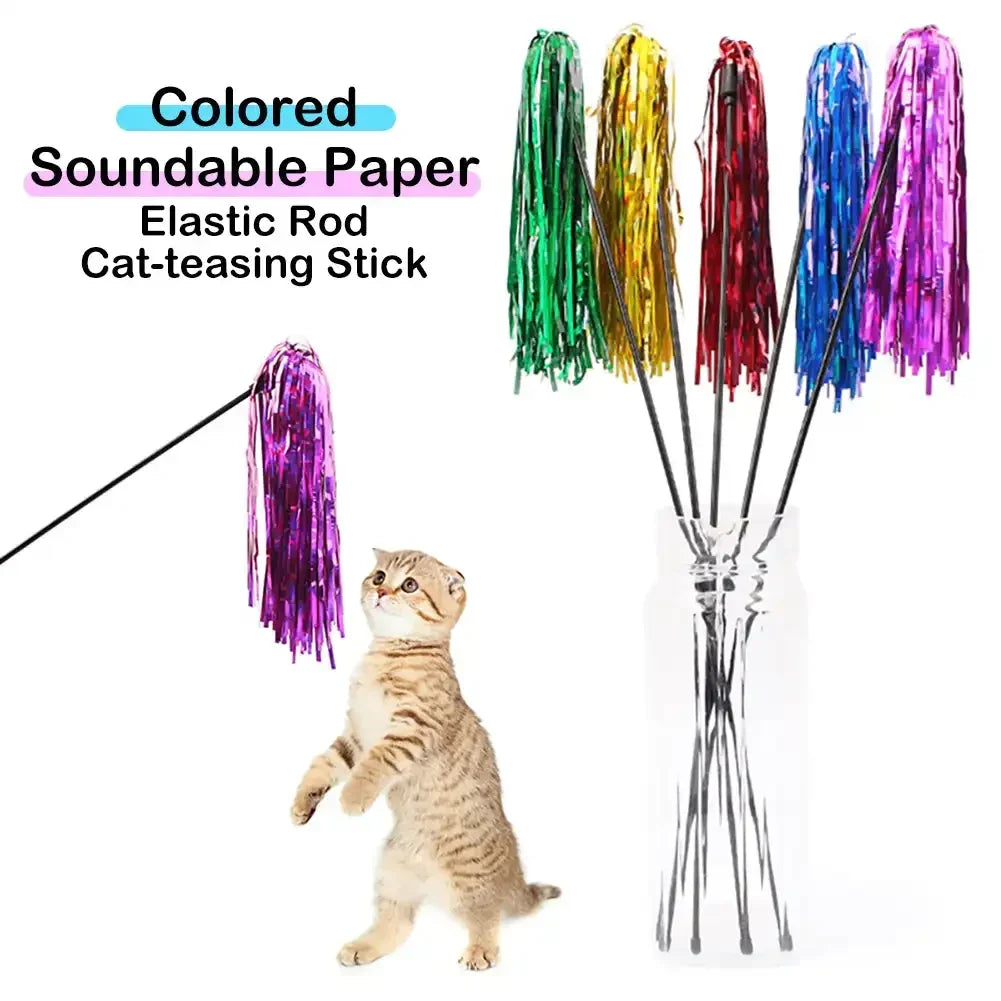 Teaser Wand Kitten Cat Toy.