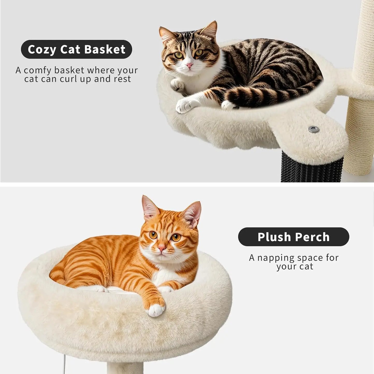 55-Inch Litter Box Enclosure with Cat Tree.