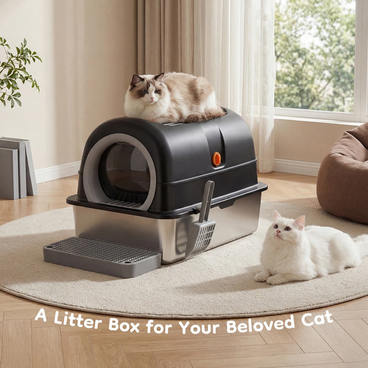 Cat Litter Box with Fully Enclosed.