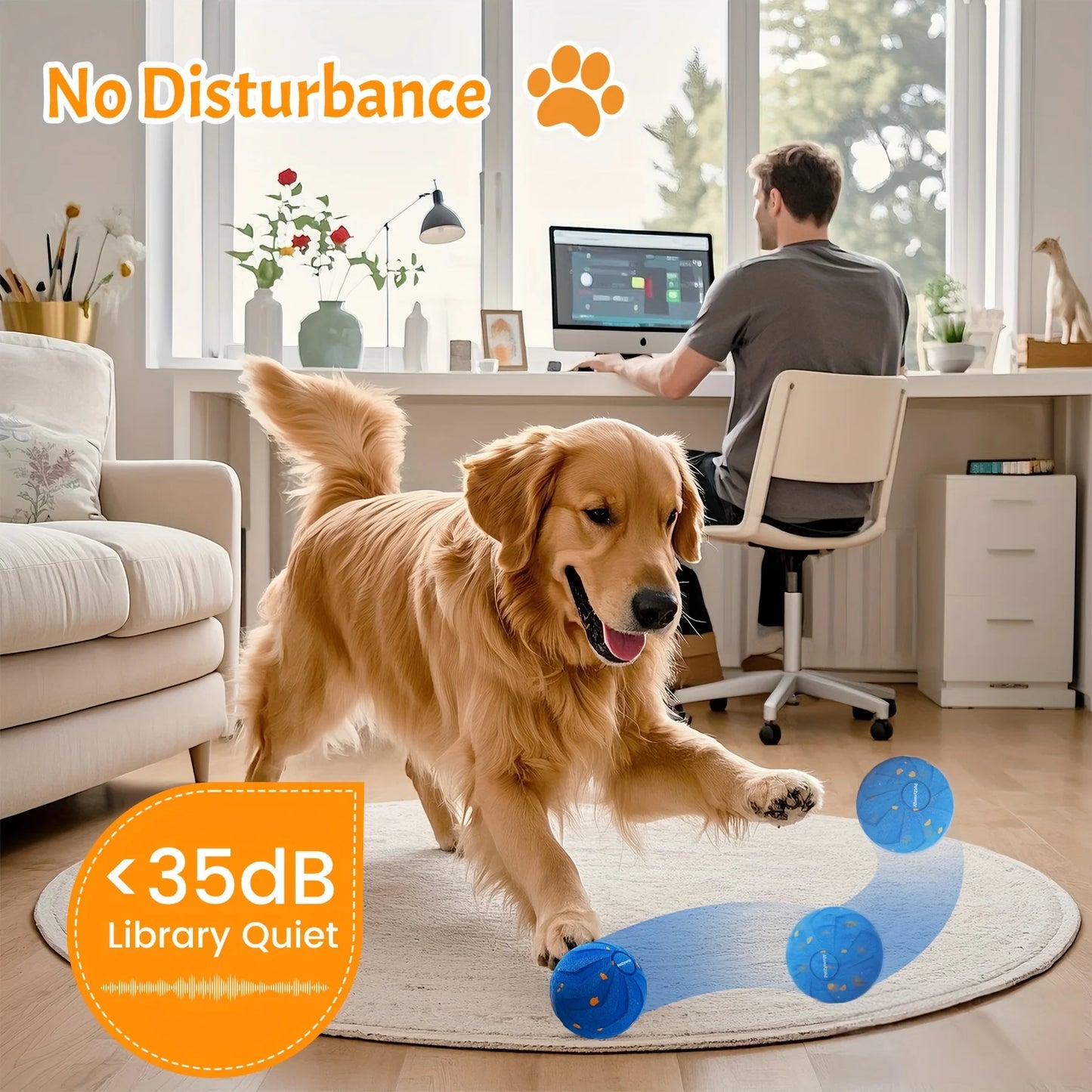Large Interactive Dog Ball.