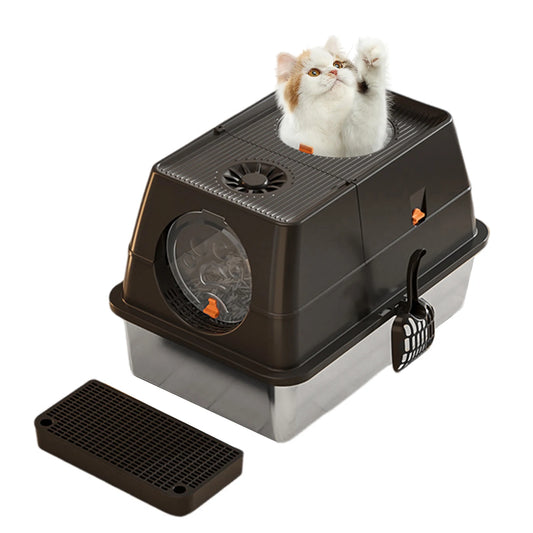 Stainless Steel Cat Litter Box.