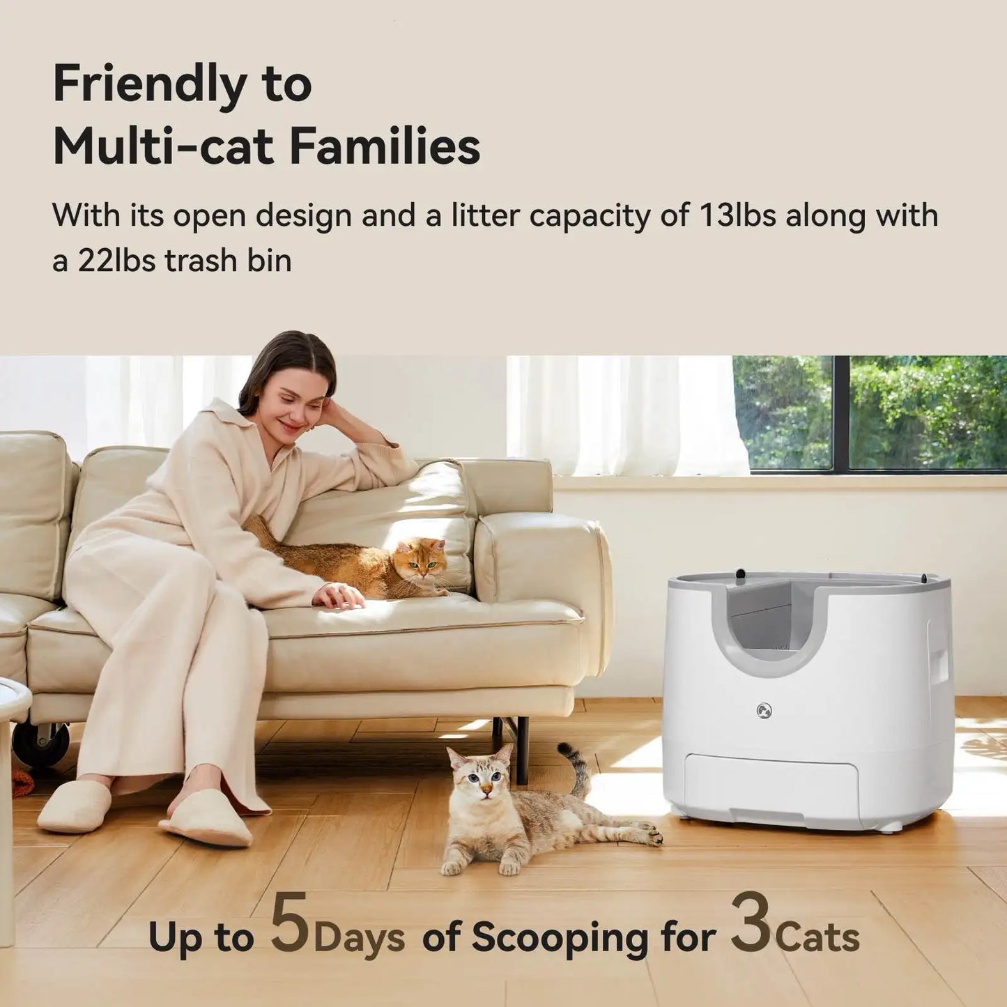 Automatic Smart Cat Litter Box.