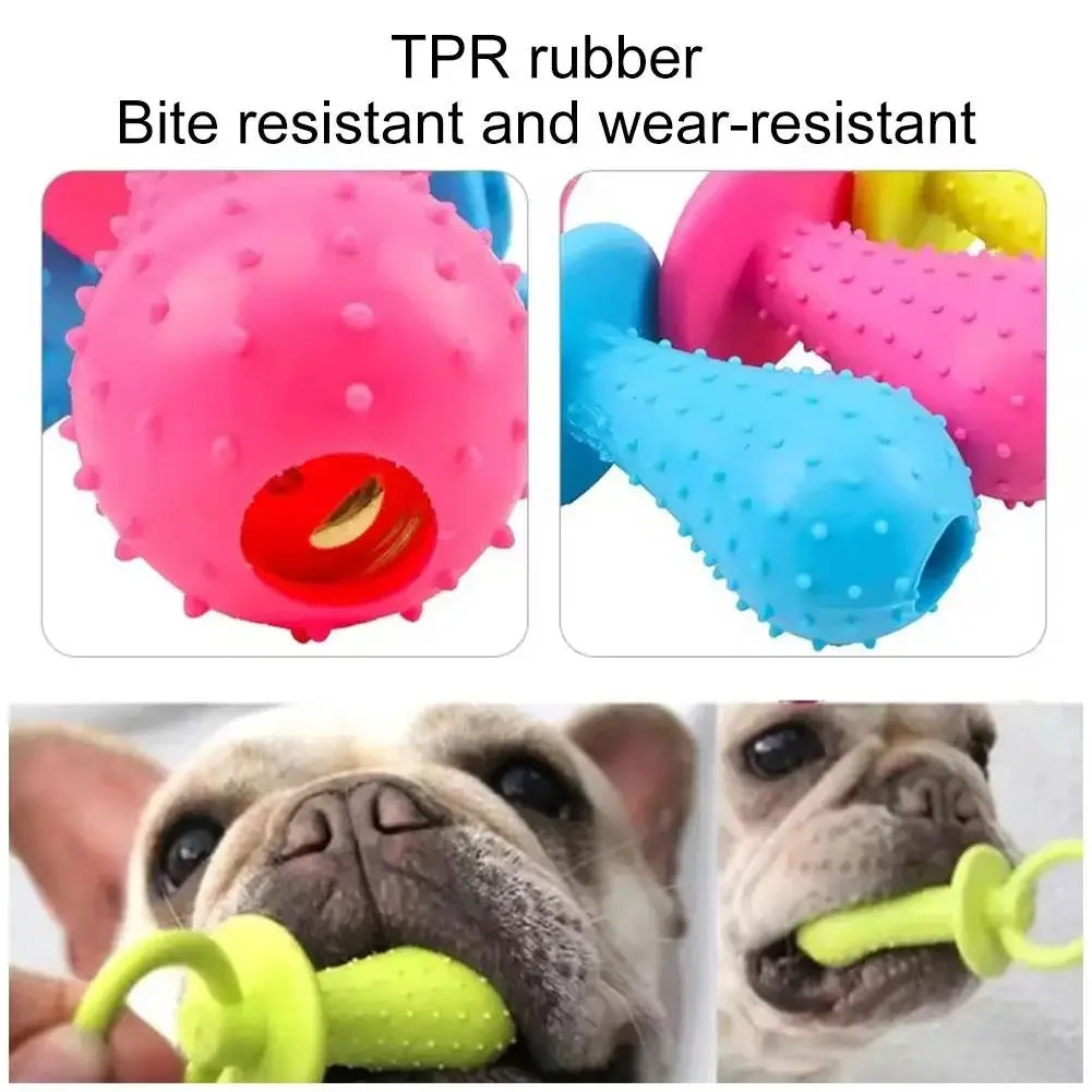 Squeaky Bell TPR Dog Pacifier Toy.
