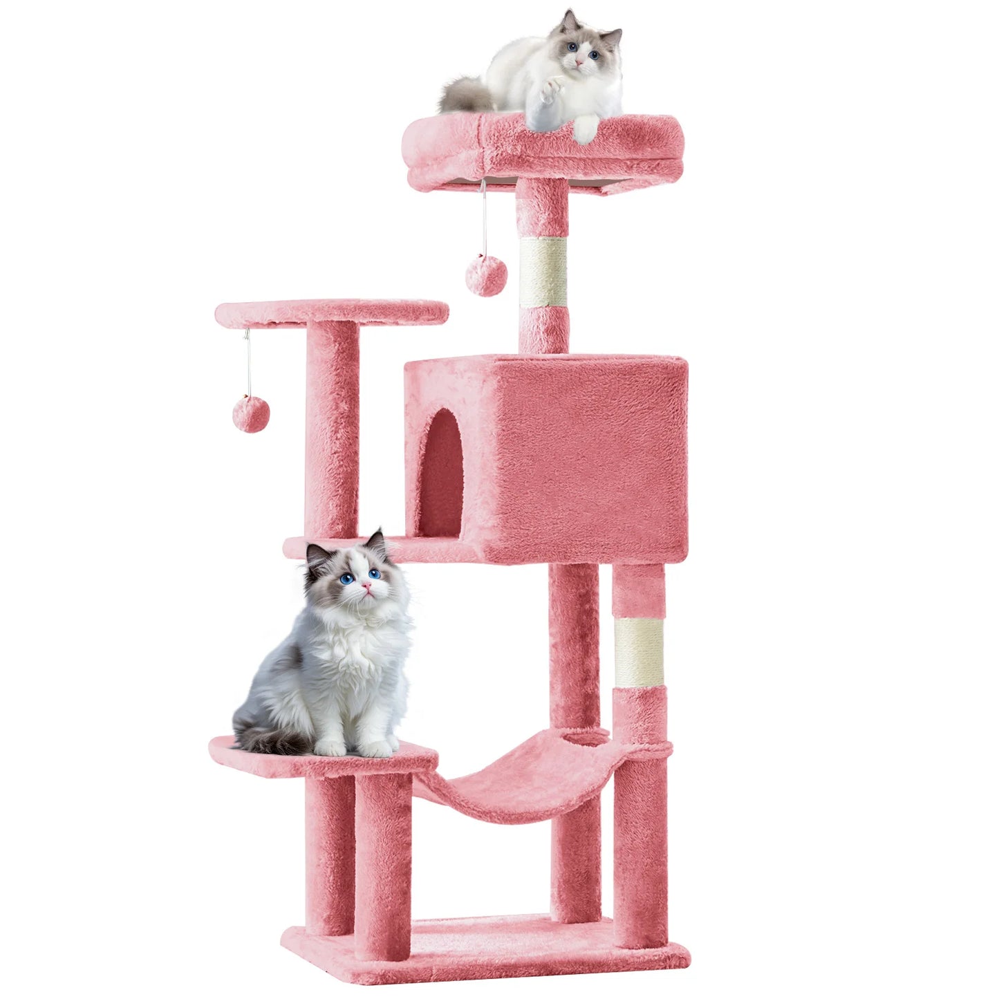 44IN Cat Tree Tower.        Pet Condo for Indoor Cats and Kittens Play