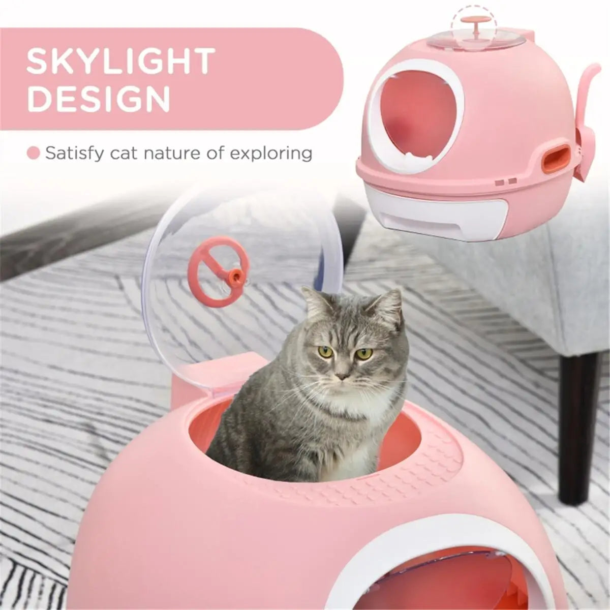 Self-Cleaning Cat Litter Box.