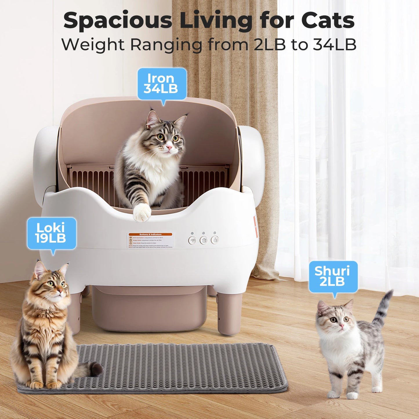 Self-Cleaning Litter Box.