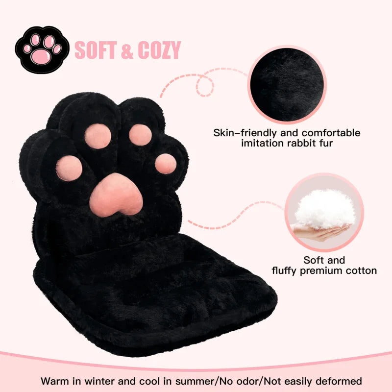 L-Shape Cat Paw Cushion.