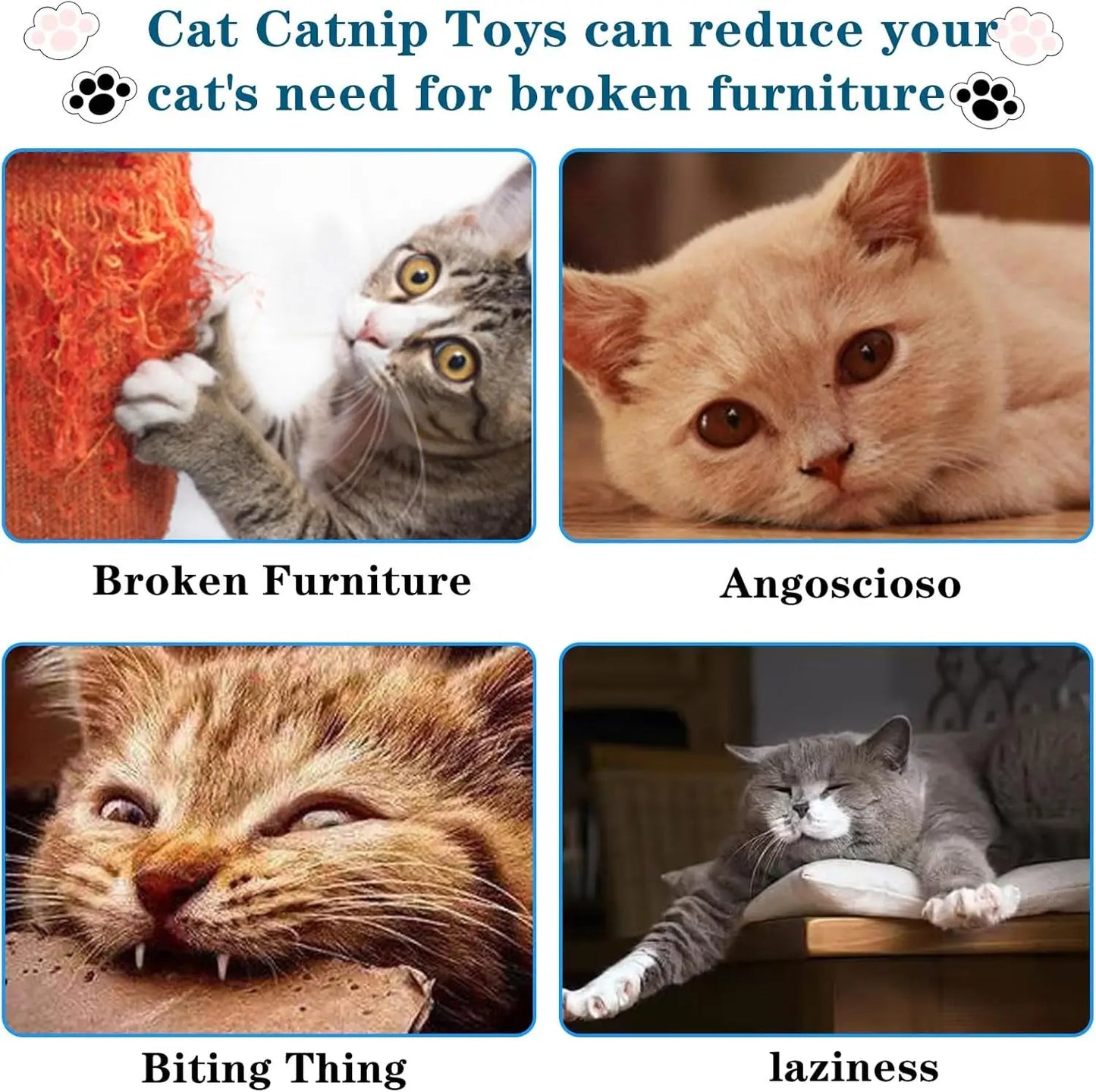 Cat Teething Pillow Toys.