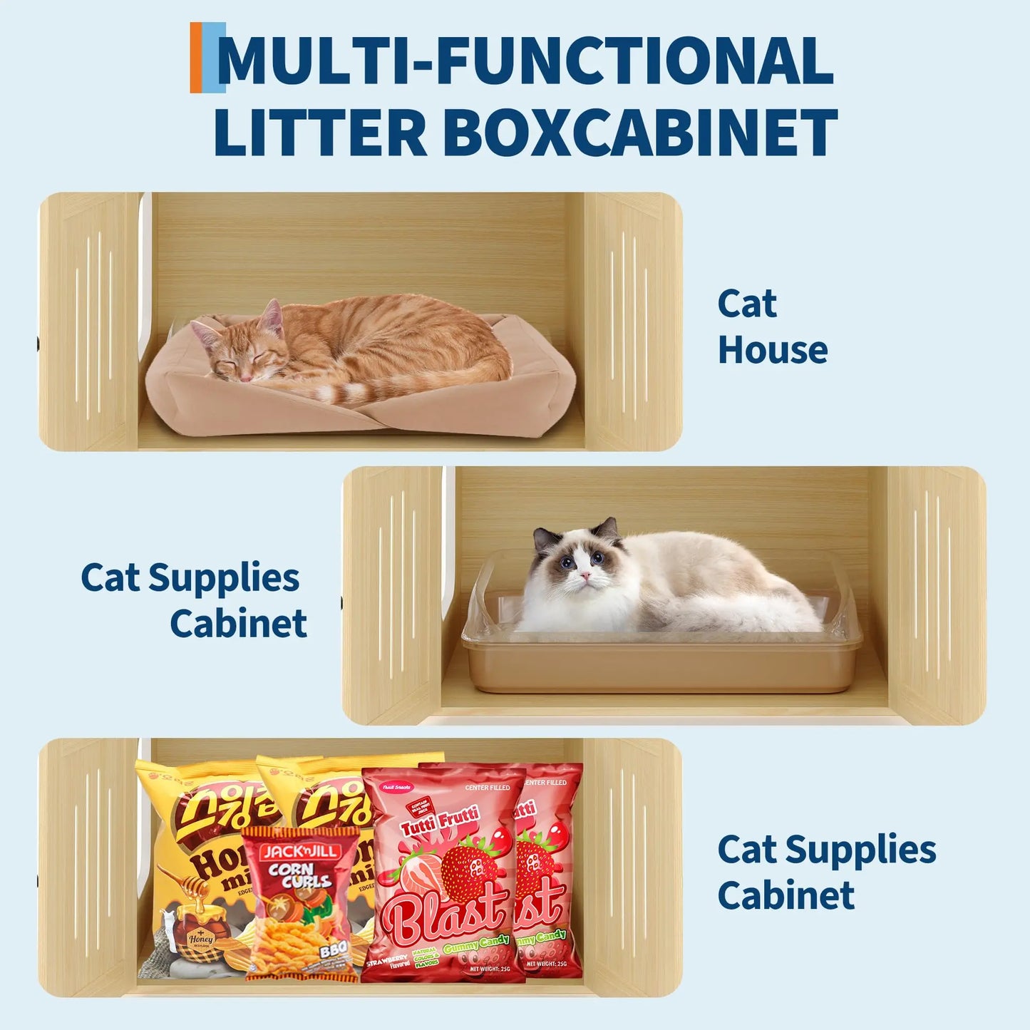 Cat Tree With Litter Box Enclosure.