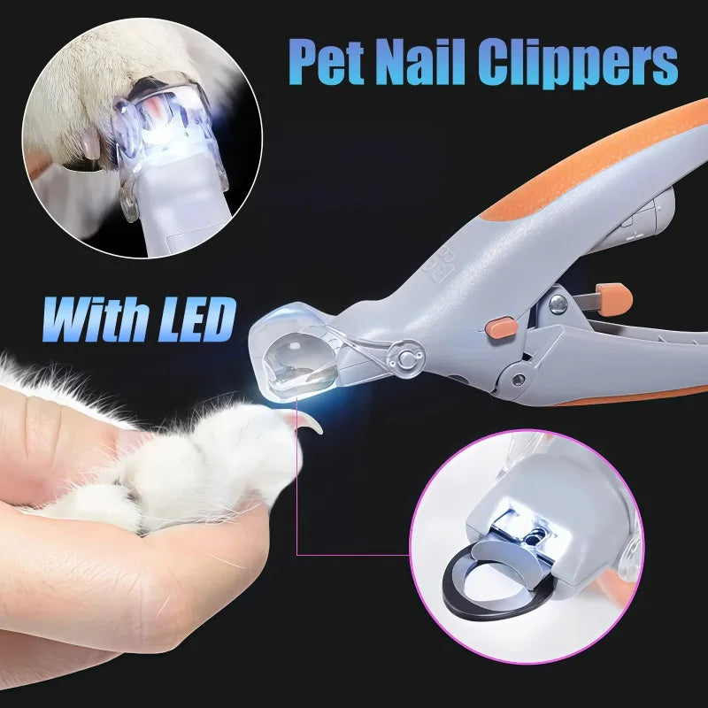 LED Light Pet Nail Clipper.