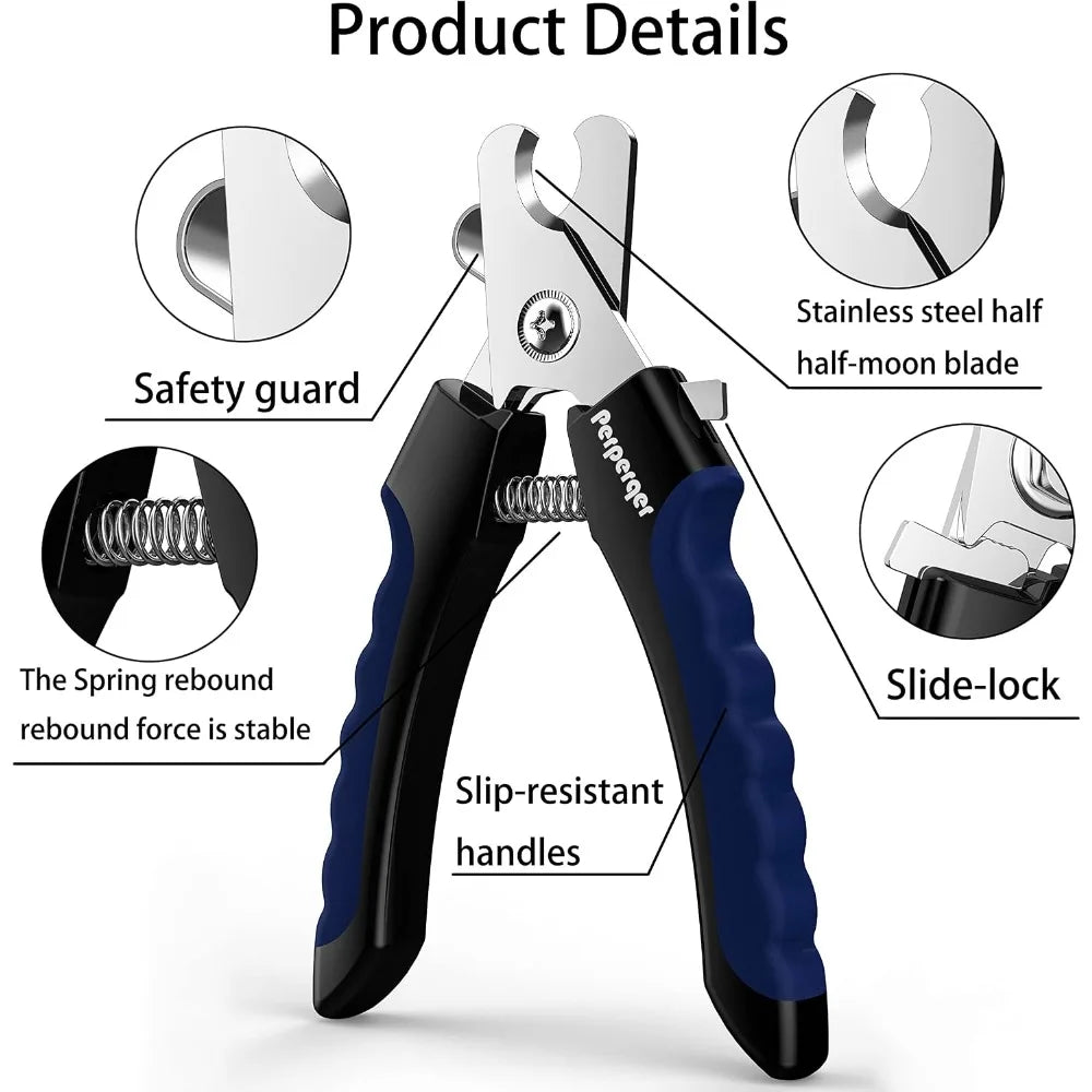 Professional Dog Nail Clippers and Trimmer Set.