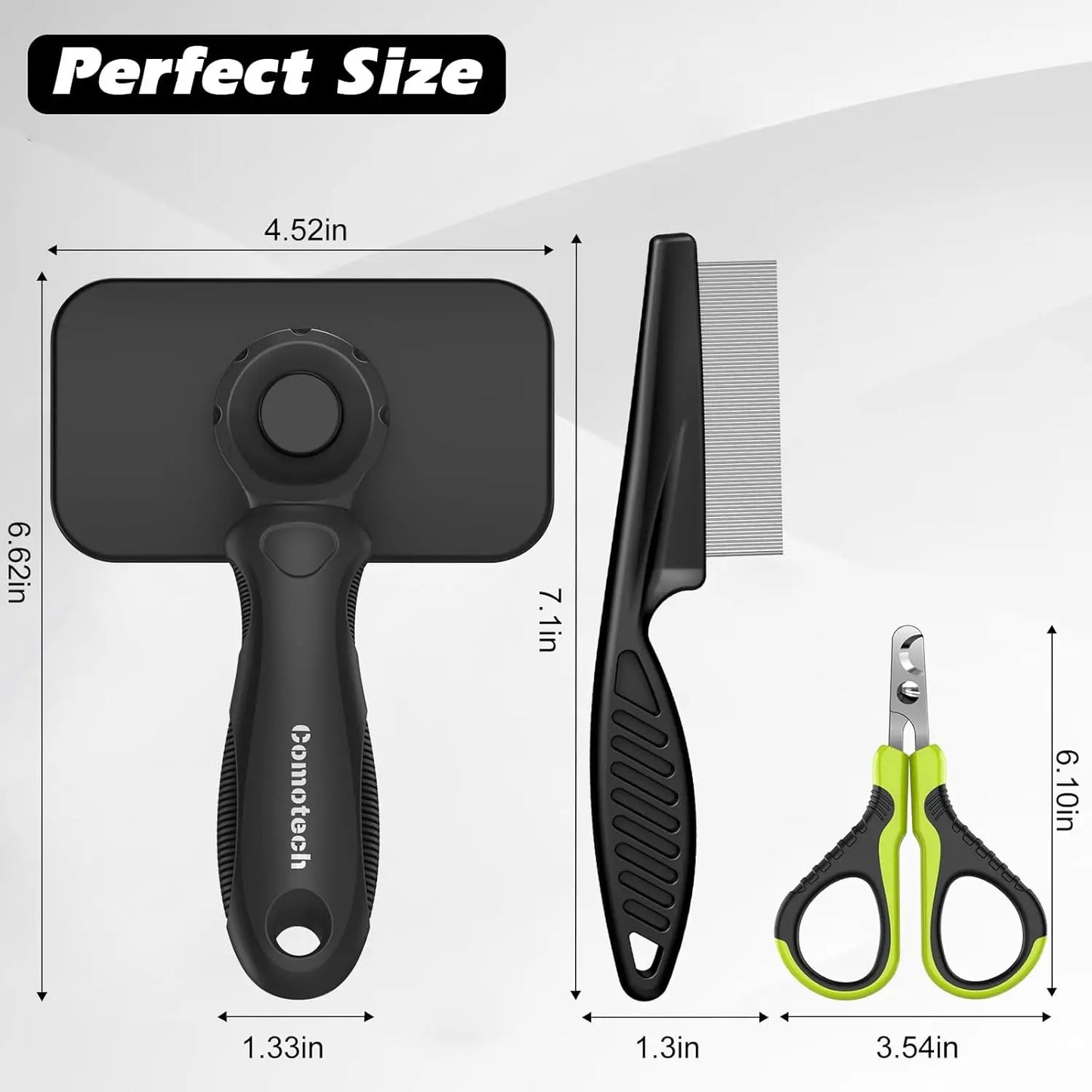 3-Piece Cat Grooming Kit.