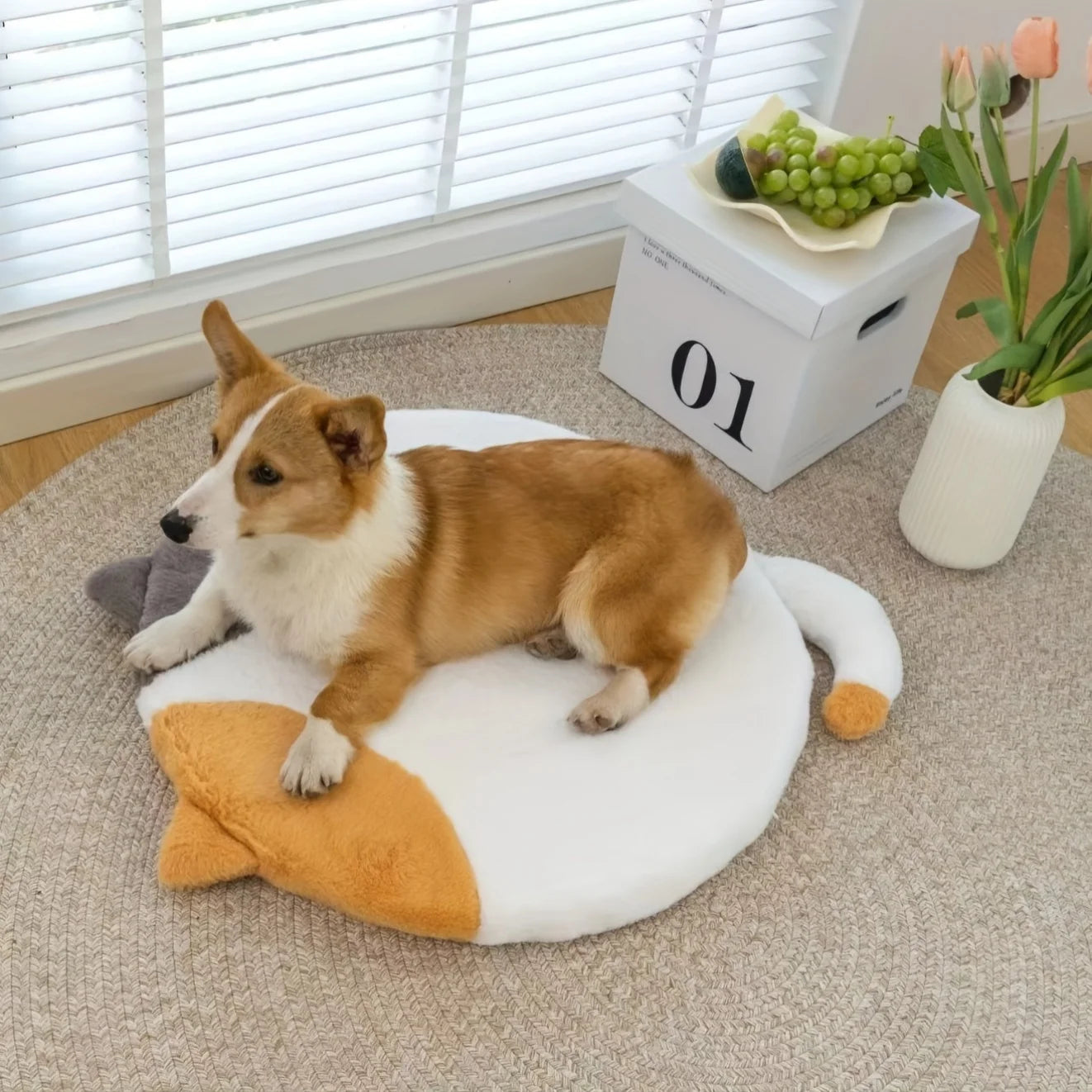 Cartoon Cat Memory Foam Chair Cushion.