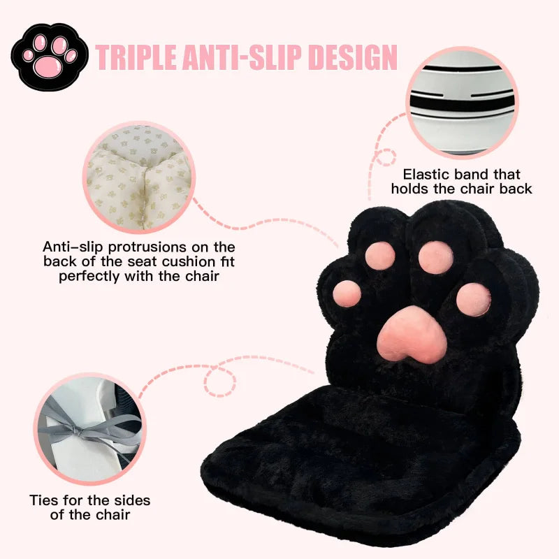 L-Shape Cat Paw Cushion.