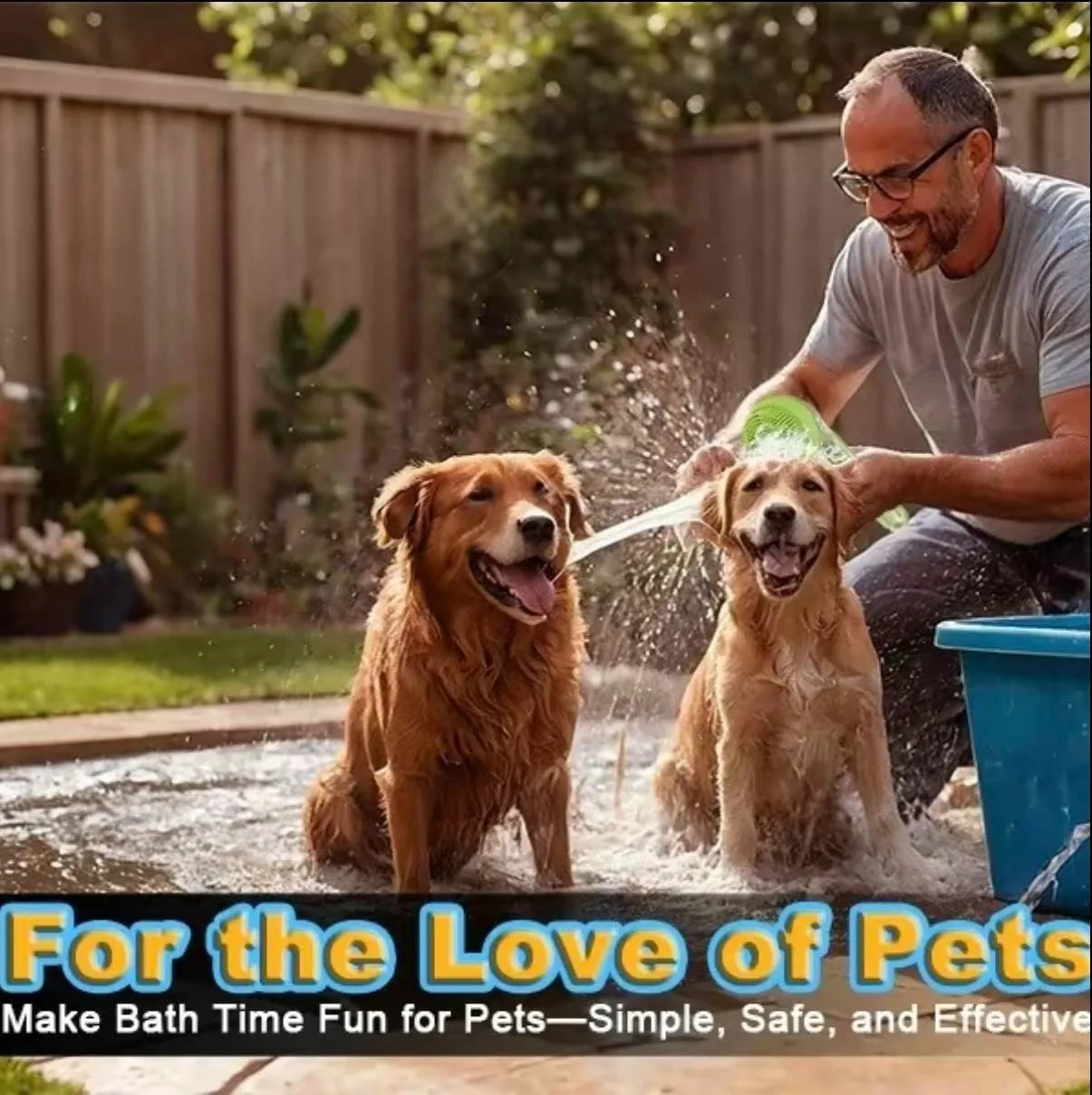 Adjustable Pet Bath Brush.