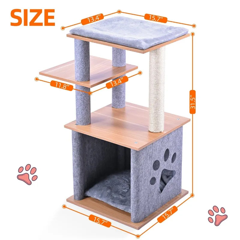 Wooden Cat Tree.