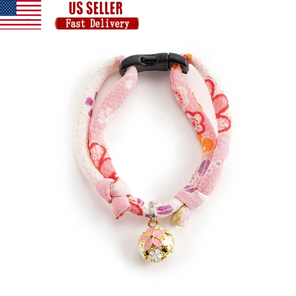 Adjustable Sakura Cat Collar.