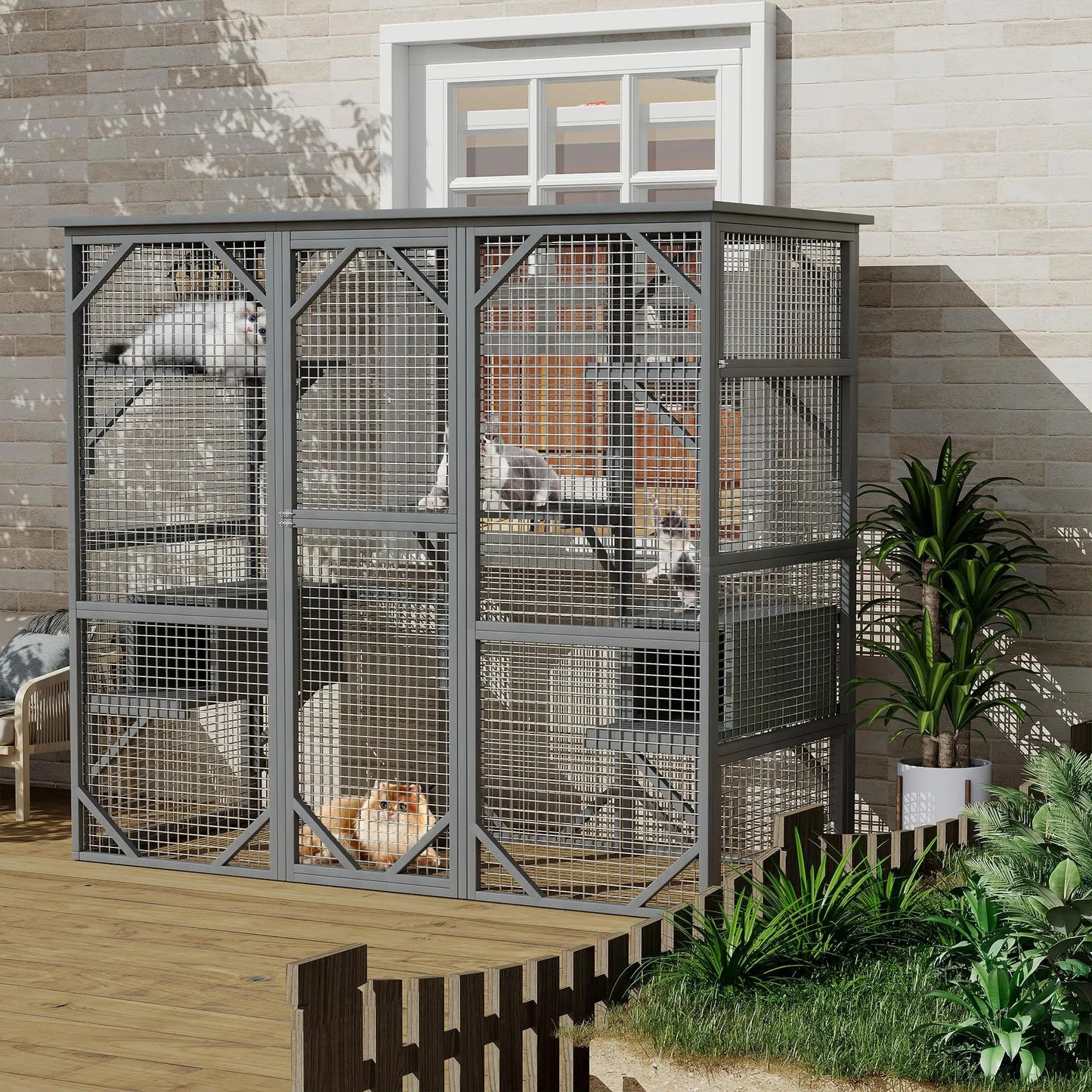 Extra Large Walk-in Catio.