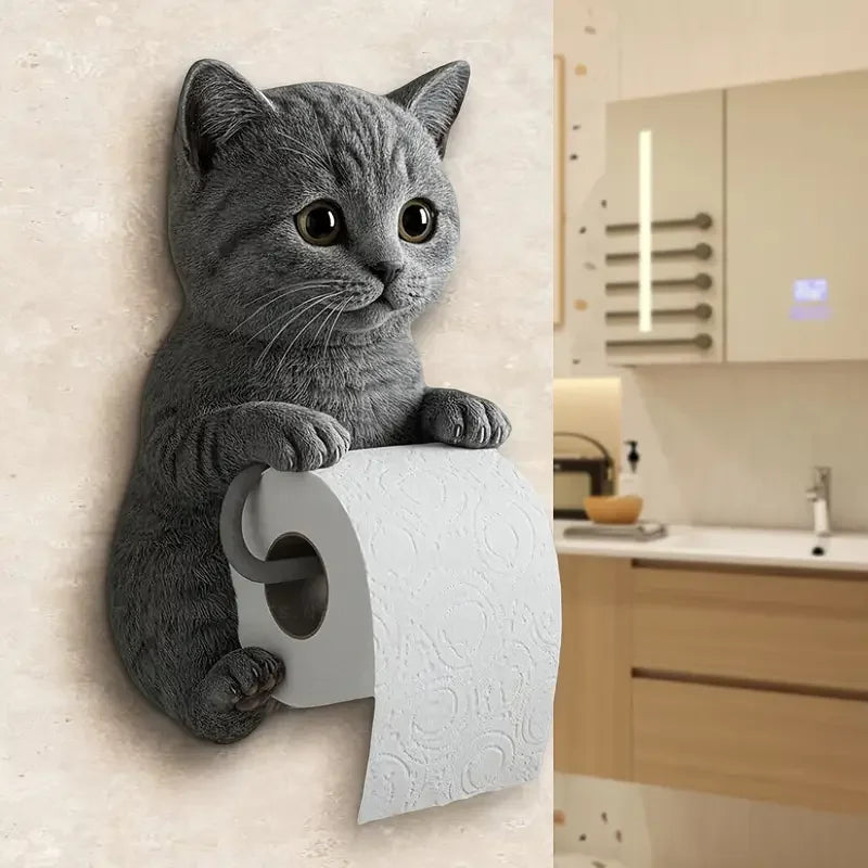 Cat Toilet Paper Holder.