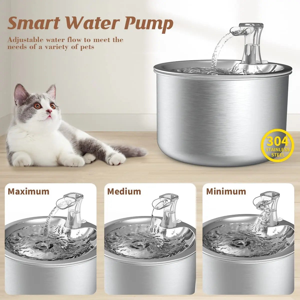 Stainless Steel Water Fountain.