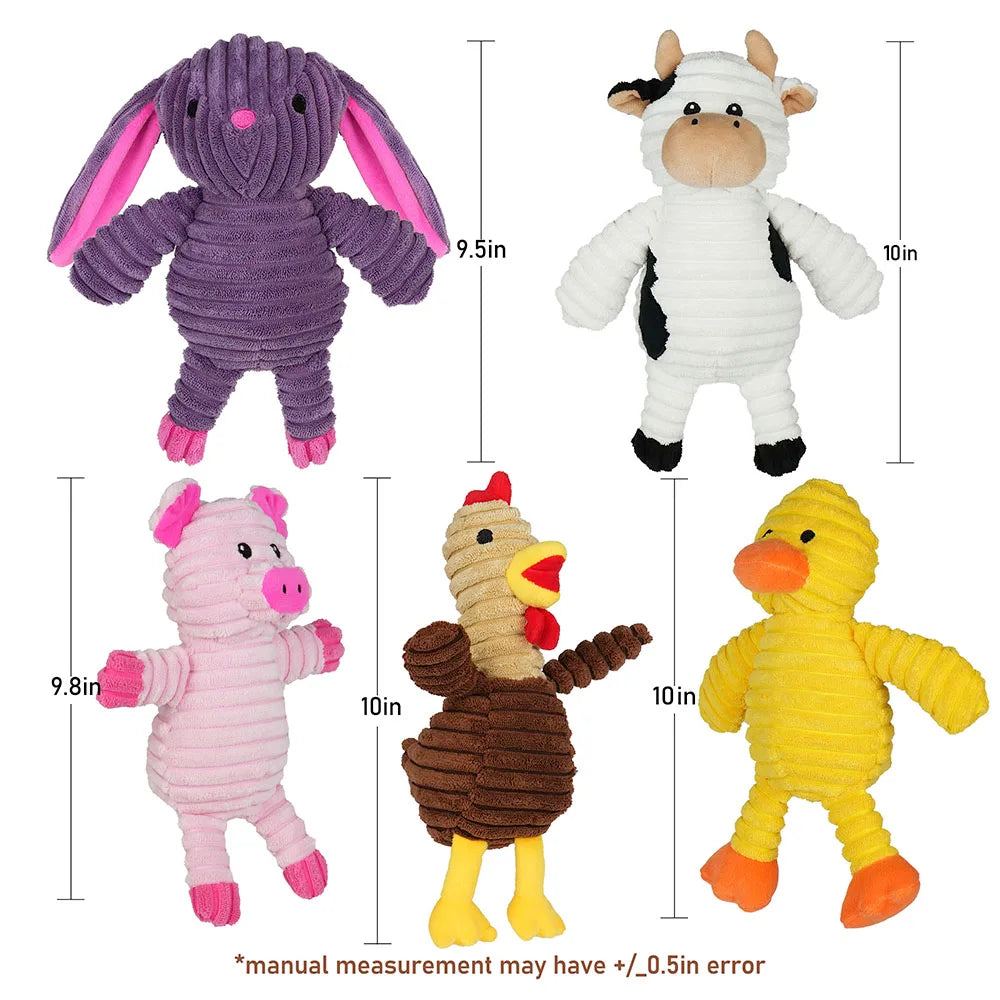 Plush Dog Squeaky Toys.