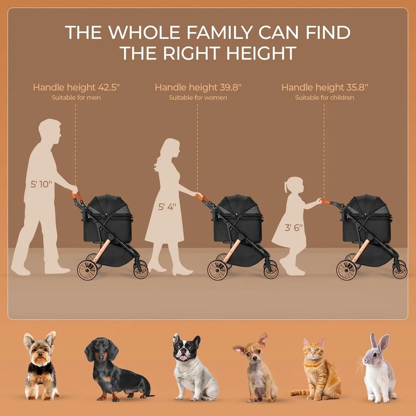 Foldable Pet Stroller.