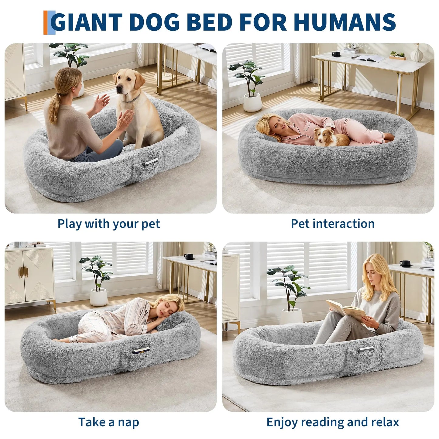 Oversized Human Dog Bed.