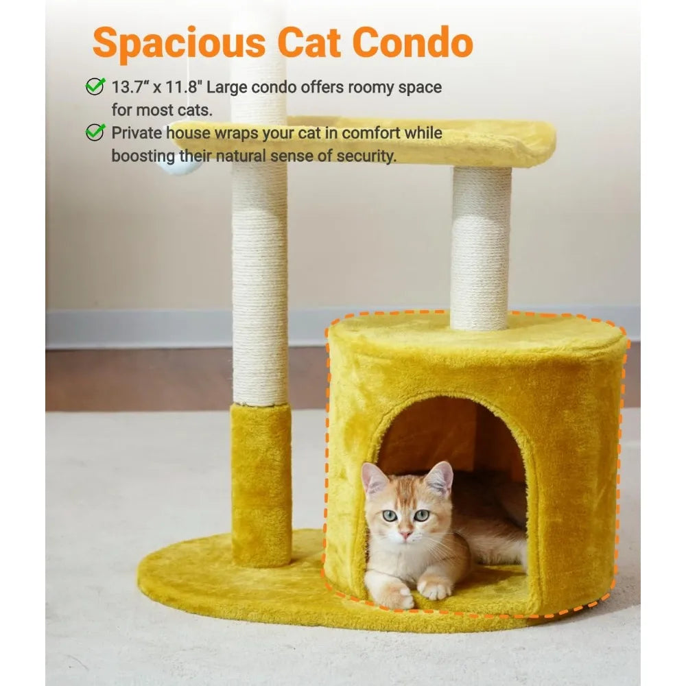 33 Inch Multi Level Cat Tree Tower.