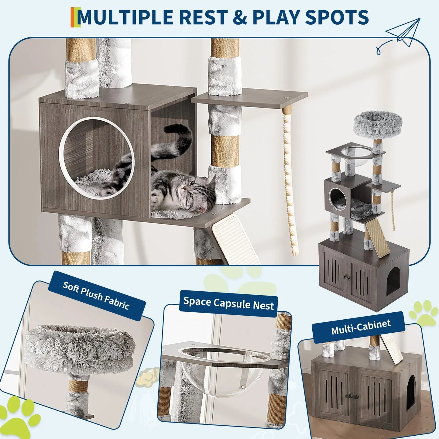 Multi-Level Cat Tree Tower.