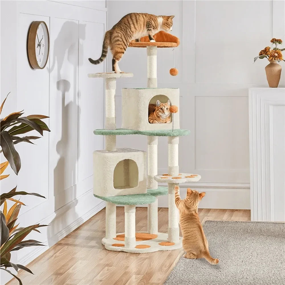 Tall Cute Cat Paw Shaped Cat Tree.