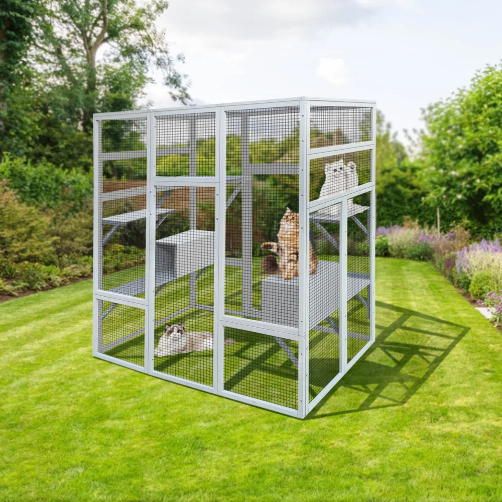 Outdoor Wooden Cat House.