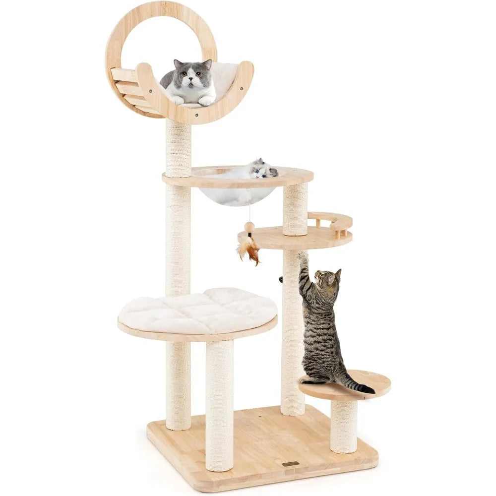 Tall Wooden Cat Tree.