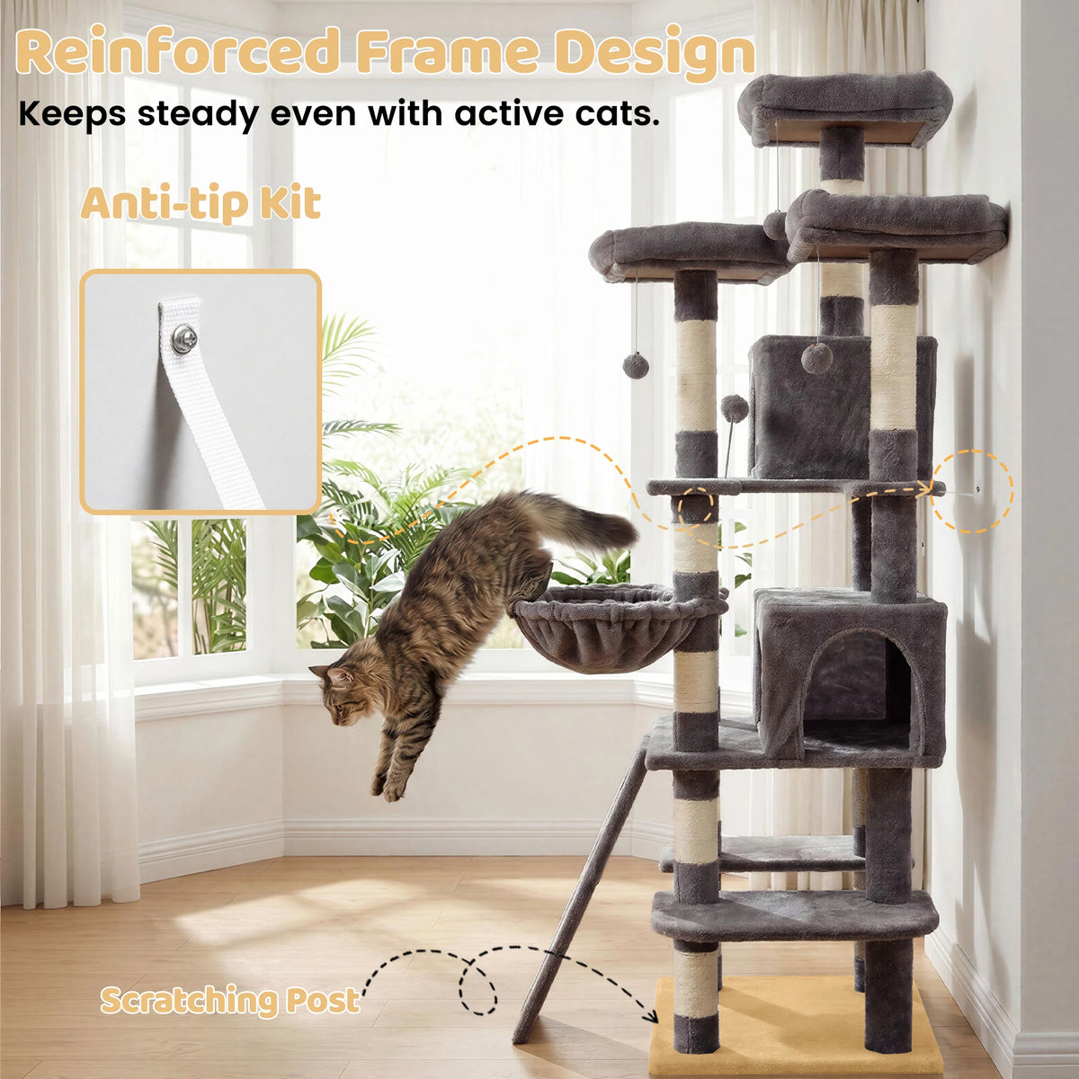 Large Multi-Level Cat Tree.