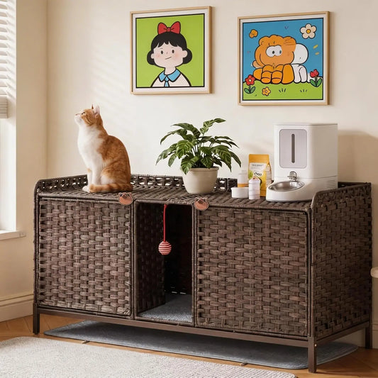 Large Hidden Cat Litter Box Furniture.