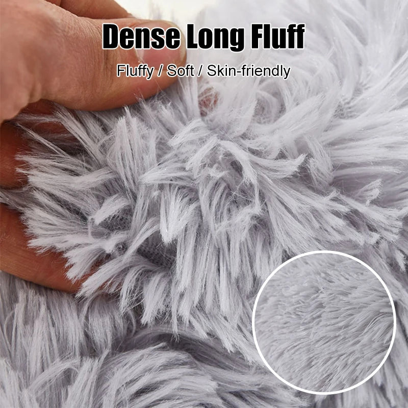 Cute Fluffy Round Pet Bed.