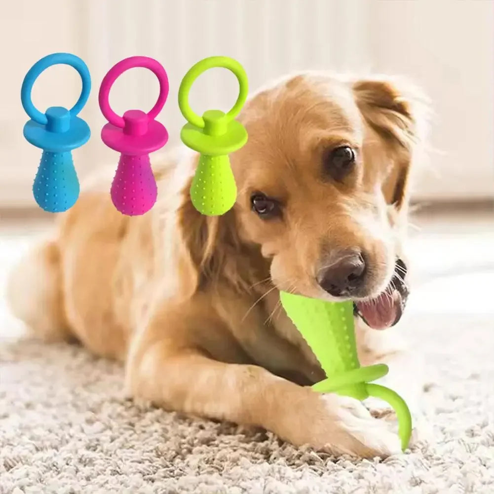 Squeaky Bell TPR Dog Pacifier Toy.