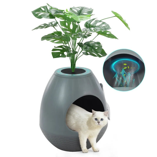 Egg-Shaped Cat Litter Box.