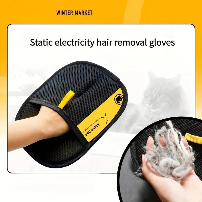 2-Piece Pet Hair Removal Gloves.