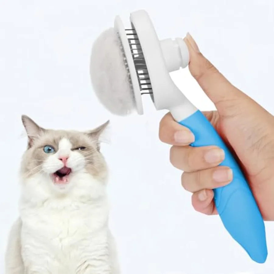 Self-Cleaning Slicker Brush.