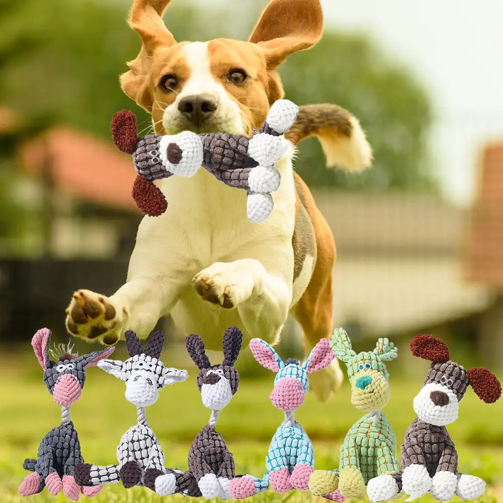 Plush Squeaky Puppy Chew Toys.       I