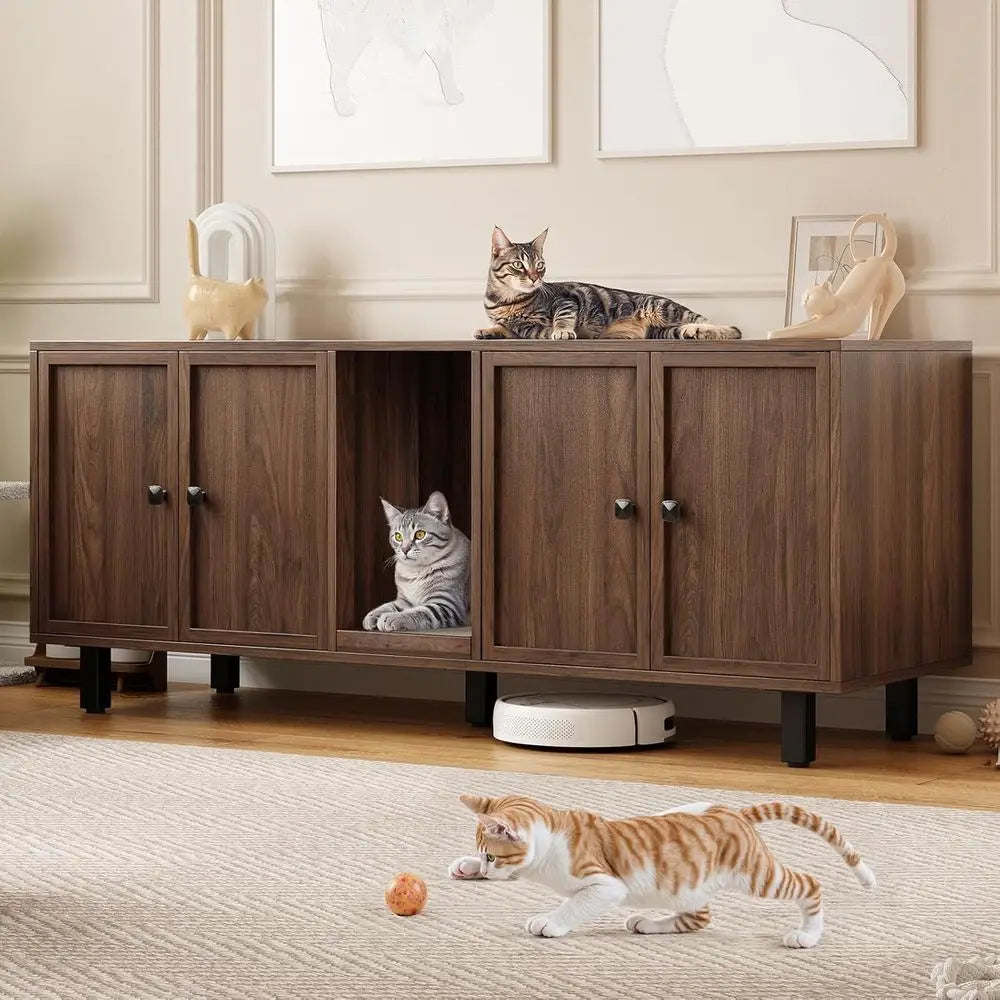 Cat Litter Box Enclosure or 2 Cats.