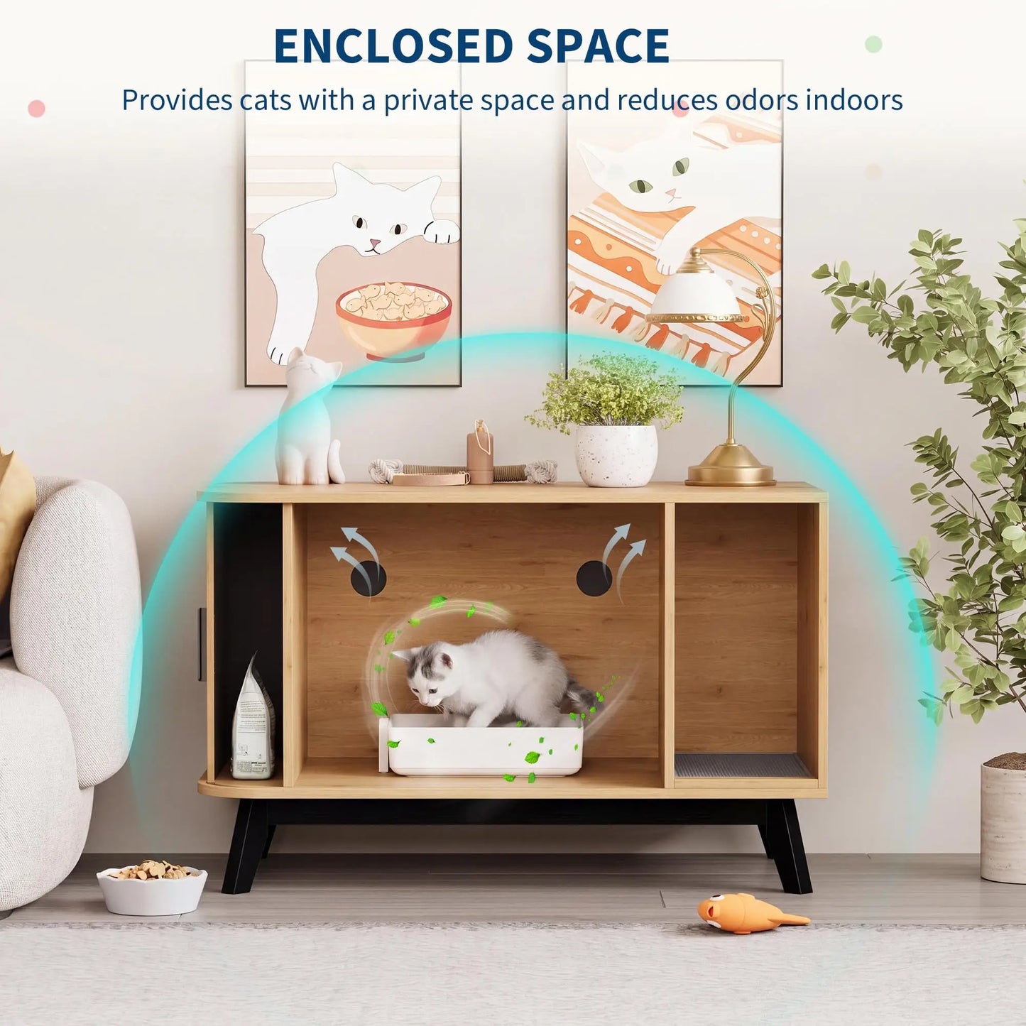 Cat Litter Box Enclosure.