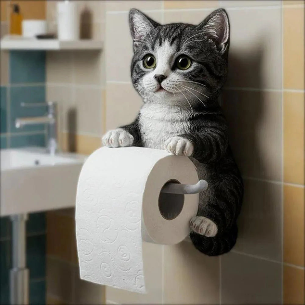 Cat Toilet Paper Holder.