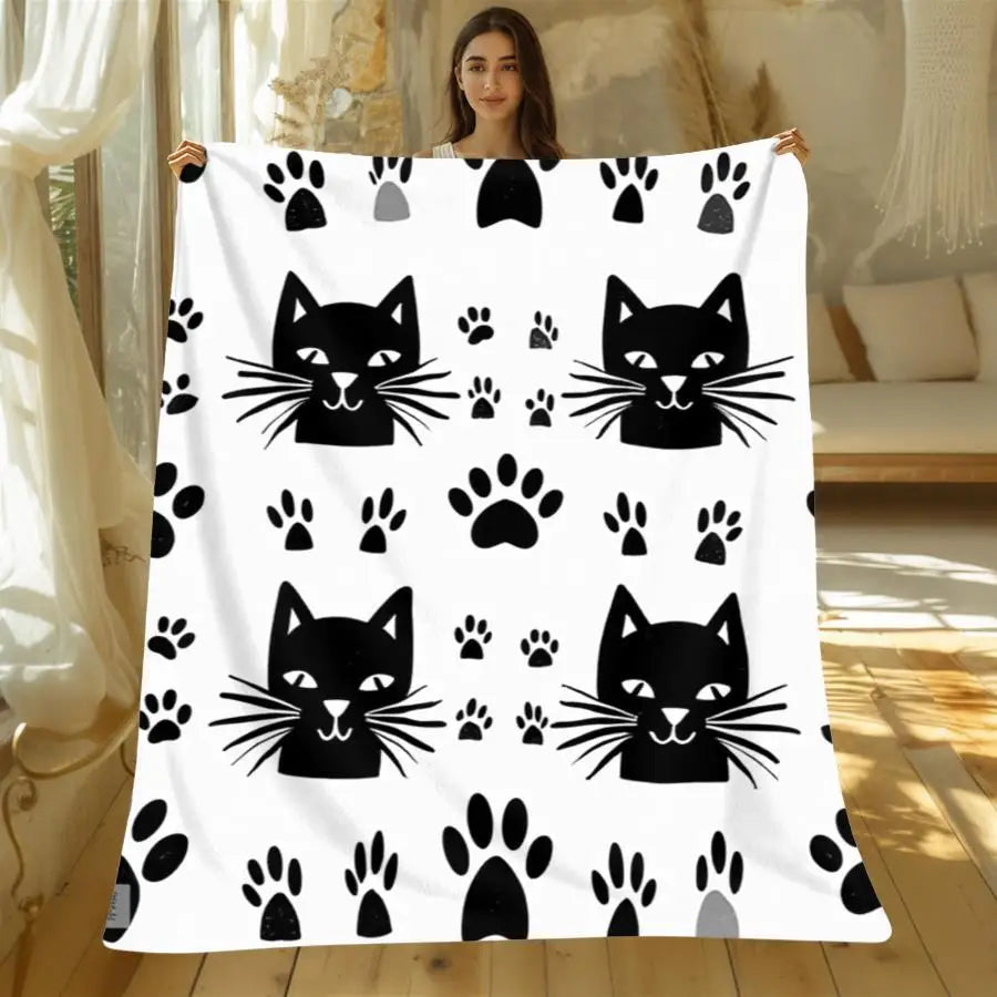 Warm Premium Flannel Blanket.       Cozy All-Season Decorative Throw Gift Suitable for Home Decoration and Holiday Gift Choice