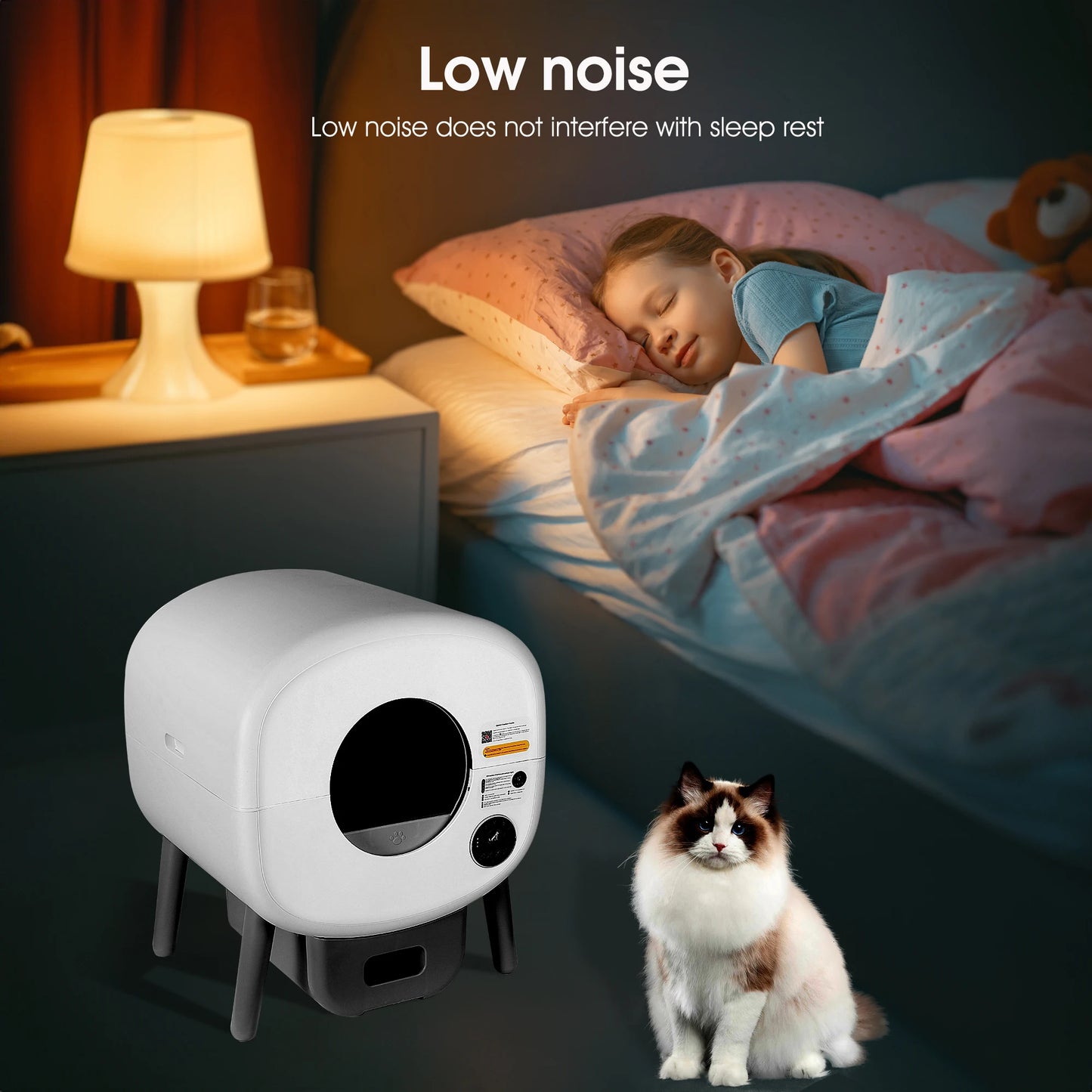 Automatic Smart Cat Litter Box.