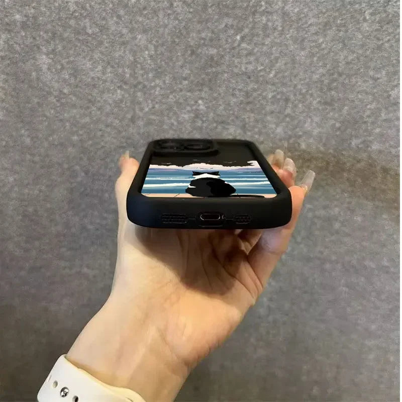 Cat graphic phone case.