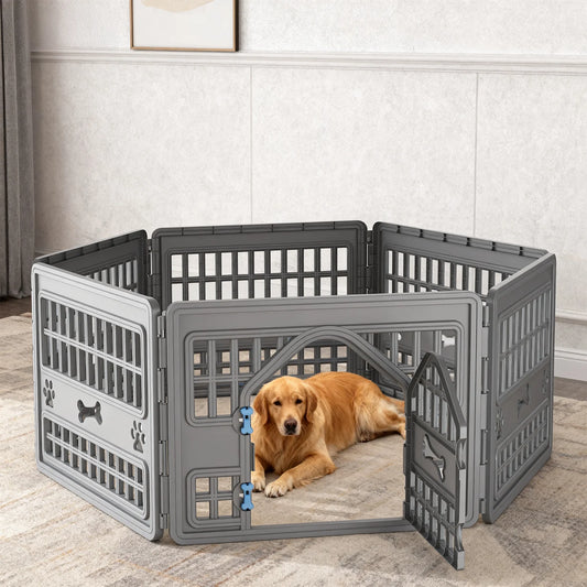 6 Panels Plastic Pet Playpen.