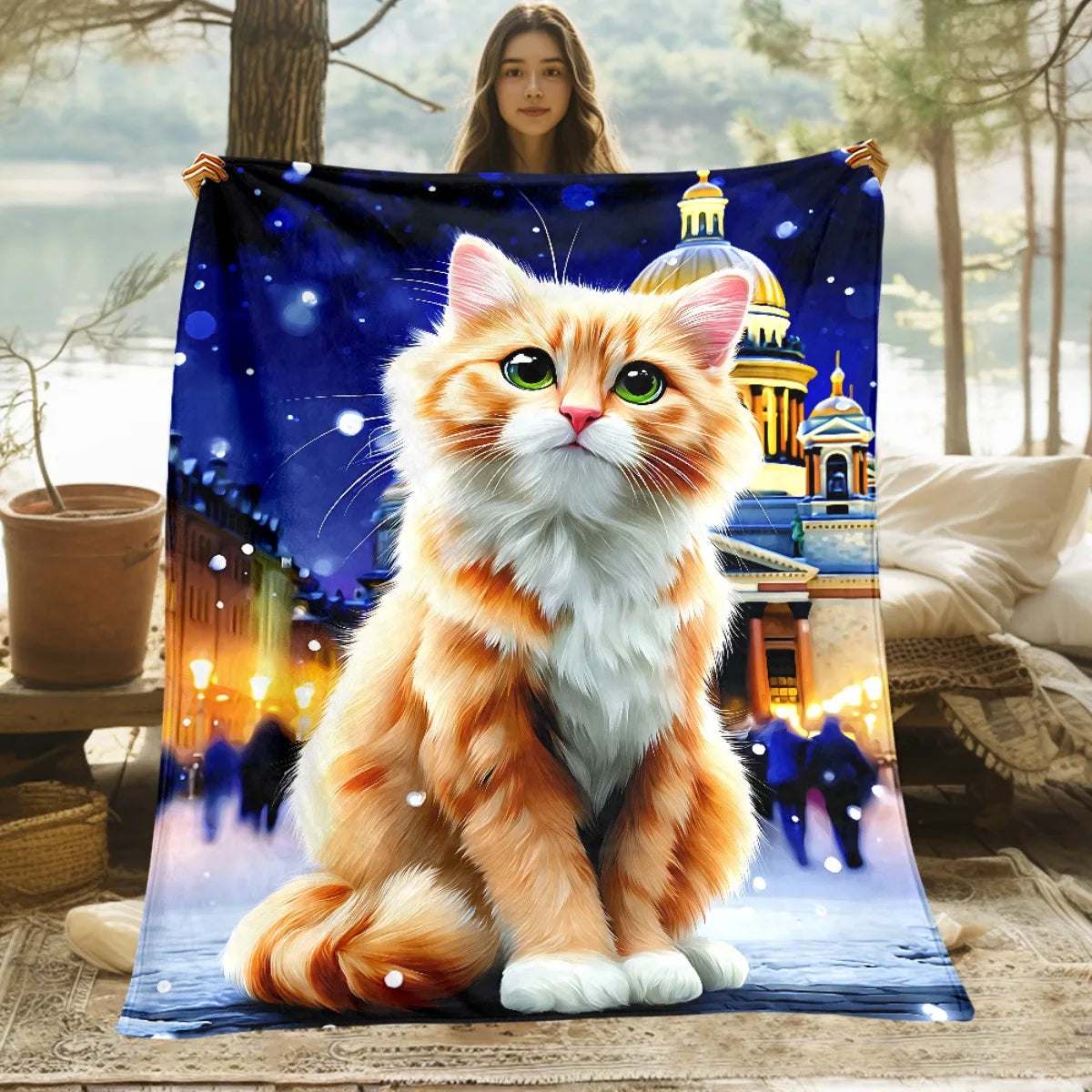 Cat Themed Blanket.