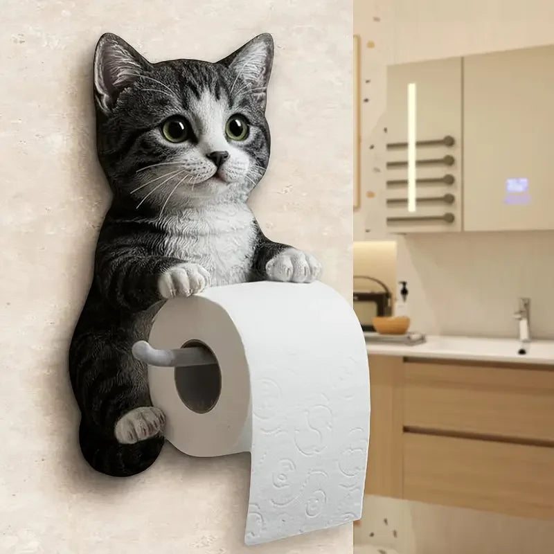 Cat Toilet Paper Holder.