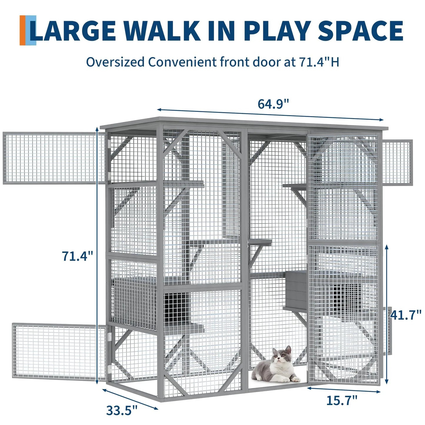 Extra Large Walk-in Catio.